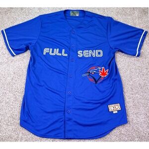 Nelk Boys Full Send Baseball Jersey Mens XL Blue Classics Parody Streetwear‎